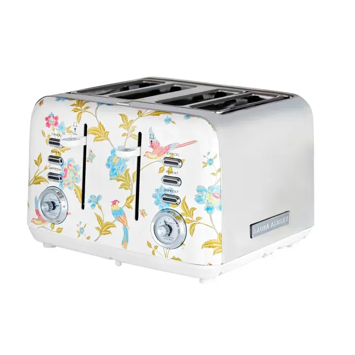 Grille-pain - LAURA ASHLEY - Laura A Elveden - 4 tranches - 1850 W - 7 niveaux de brunissage