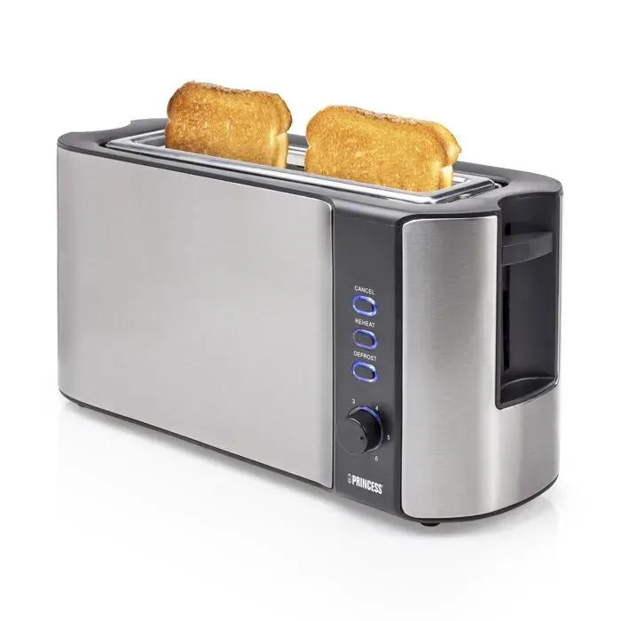 Grille-pain Princess 142353 - Fente très profonde - Acier inoxydable - 1000 W