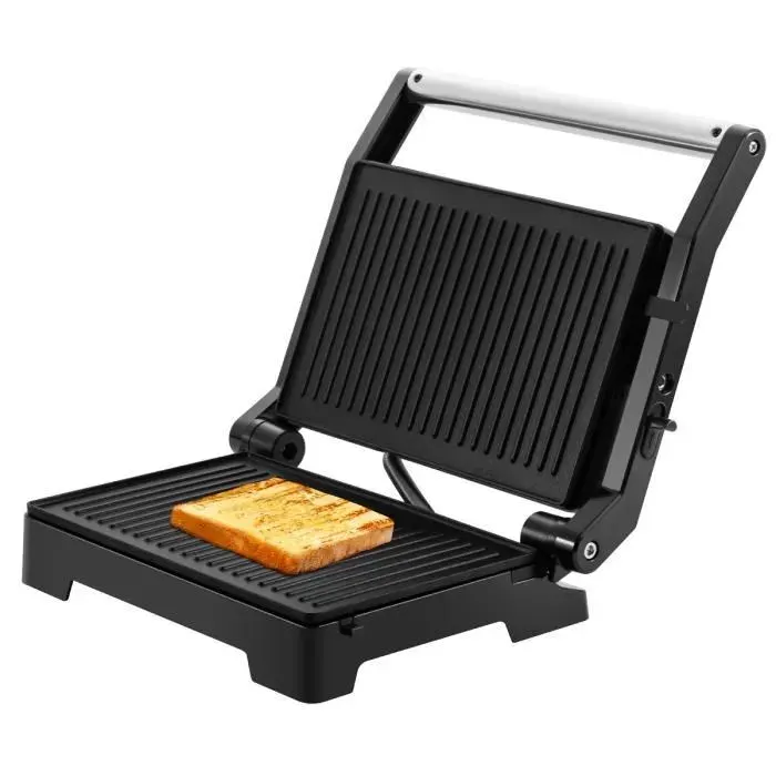 Grille-pain - ROYALTY LINE - Presse Panini - 1000W - Thermostat automatisé - Rouge