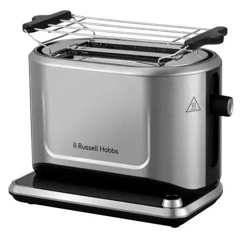 Grille-pain - RUSSELL HOBBS - 26210-56 ATTENTIV - Acier brossé - 1500W - 2 tranches