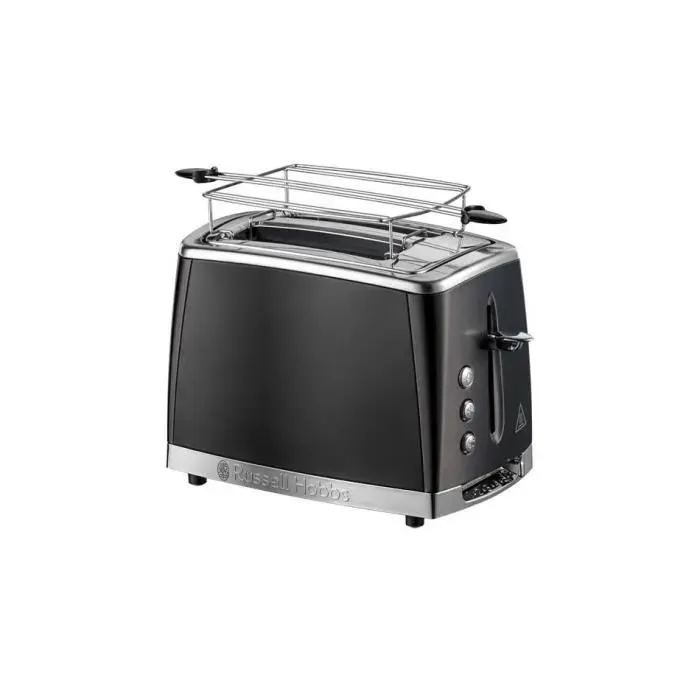 Grille-pain - RUSSELL HOBBS - Matte Black - 1550 W - 2 tranches - Noir