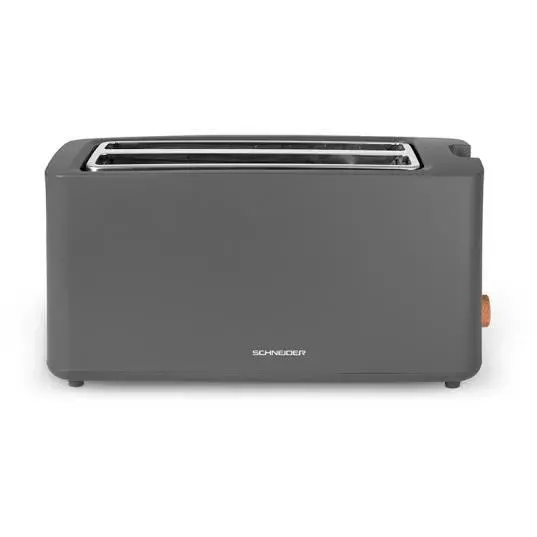 Grille-pain - SCHNEIDER - SCTON2LG - Double fente longue - 4 tranches - 1550 W - 6 niveaux