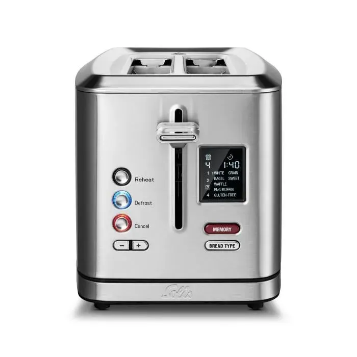Grille-pain - Solis - Flex Toaster 8004 - 7 Programmes - Fonction Bagels - 800 Watt