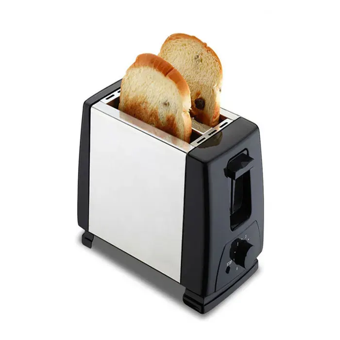 Grille-pain - SONOOK - 2 fentes - 6 niveaux de dorage - 750 W - Acier inoxydable & noir