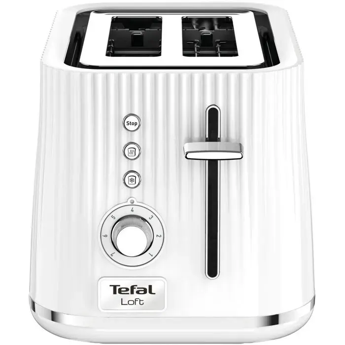 Grille-pain - TEFAL - TT761138 Loft 2S - 850 W - 2 tranches - Fonction de dégivrage