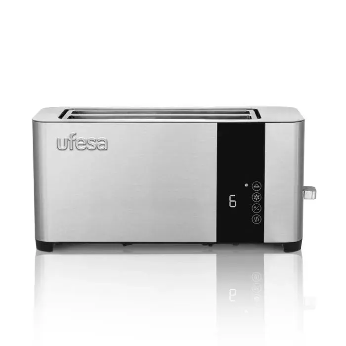 Grille-pain - Ufesa - Duo Plus Delux - 1400W - 2 fentes XXL - 7 niveaux de grillage