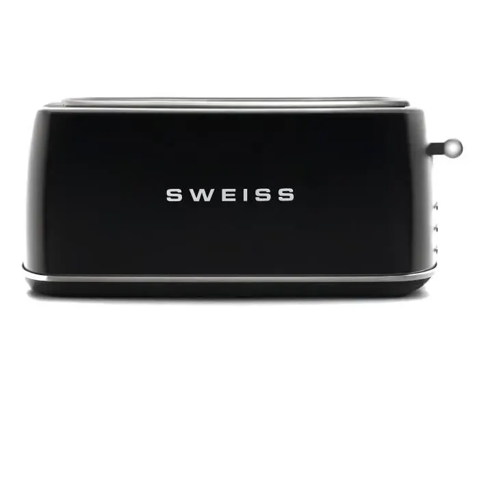Grille-pain vintage - SWEISS - GRV9 - 2 fentes - 1500 W - Noir