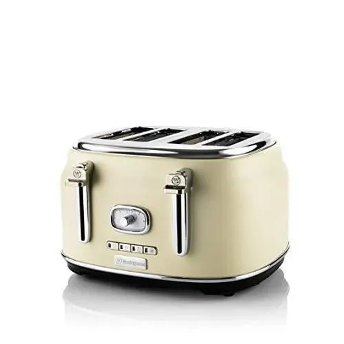 Grille-pain - WESTINGHOUSE - Retro - 4 tranches - Blanc - Vintage — coloris Blanche