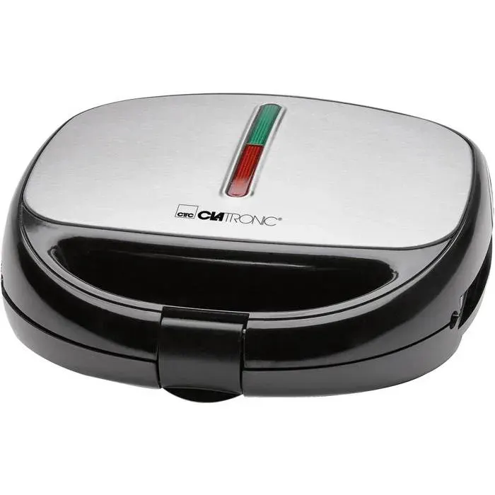 Grille-sandwich / gaufrier / grill - Multi-plaques - CLATRONIC - Multigril 3en1 650W Noir