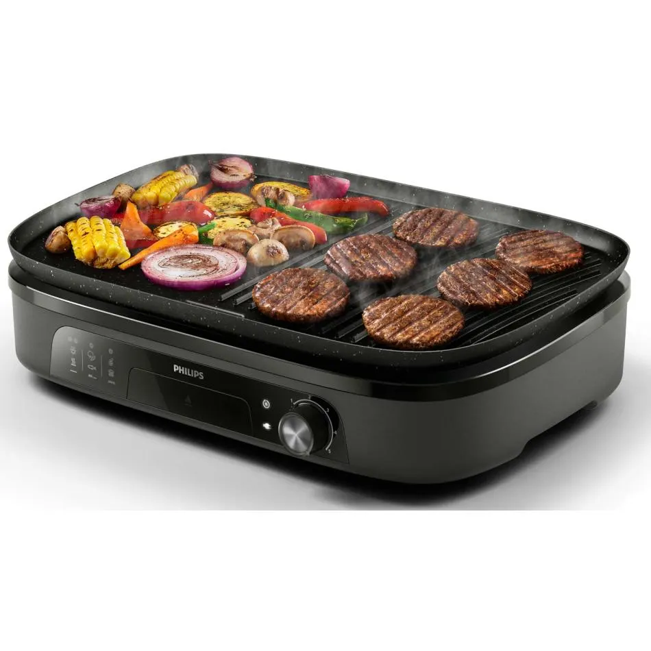 Grille viande PHILIPS HD6210/90 — coloris Noir