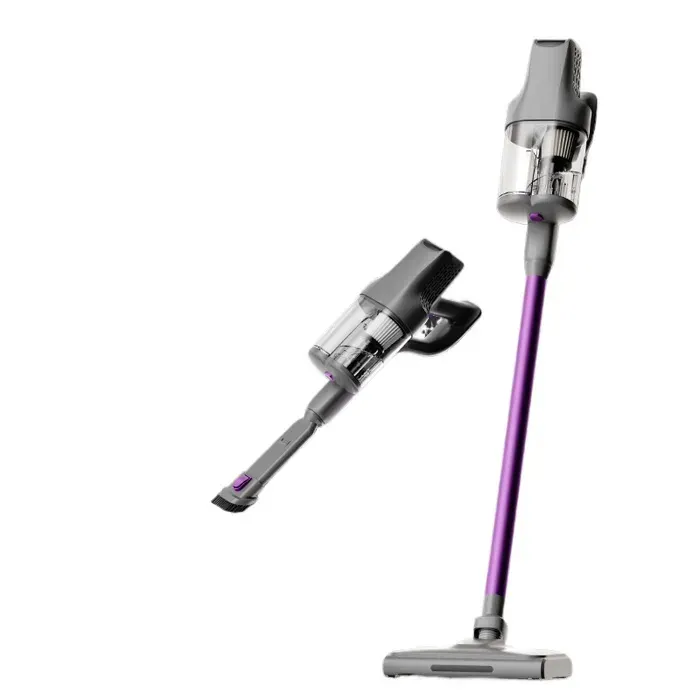 Gris Aspirateur Sans Fil Main Multifonction Balai 2-en-1 Stérilisation UV Grande Puissance Anti-acariens Sol et Tapis 3 Vitesses