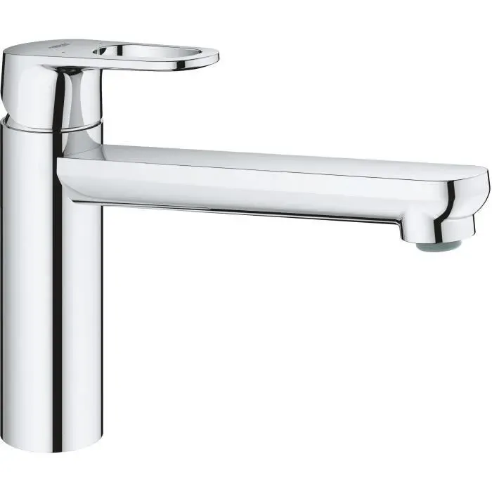 GROHE Robinet évier de cuisine Start Flow mitigeur monocommande avec mousseur économique deau rotation 140° chromé 31691000