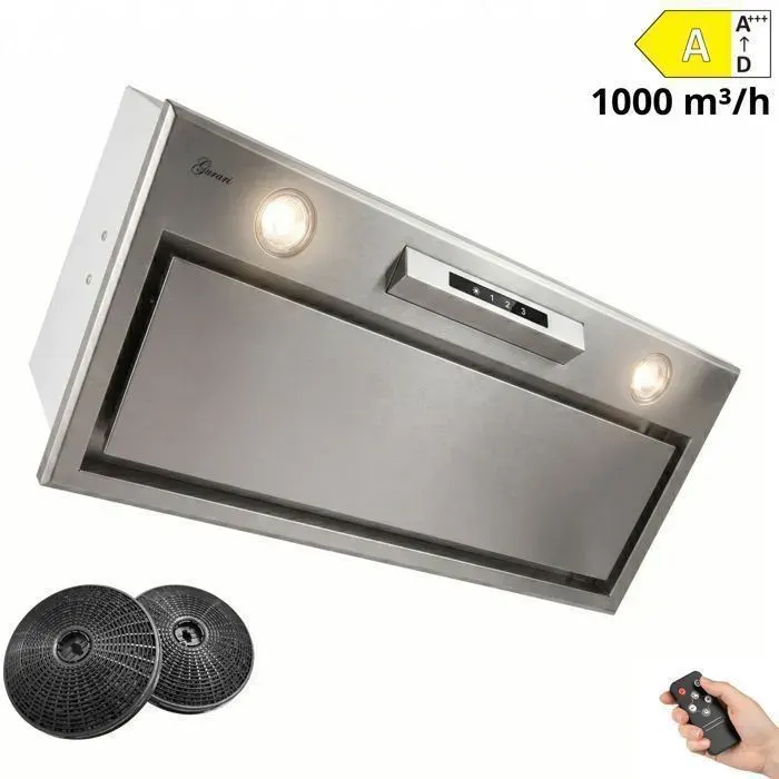Groupe filtrant encastrable - GURARI - GCH B 545 IS - 52 cm - Inox - Débit 1000 m³/h