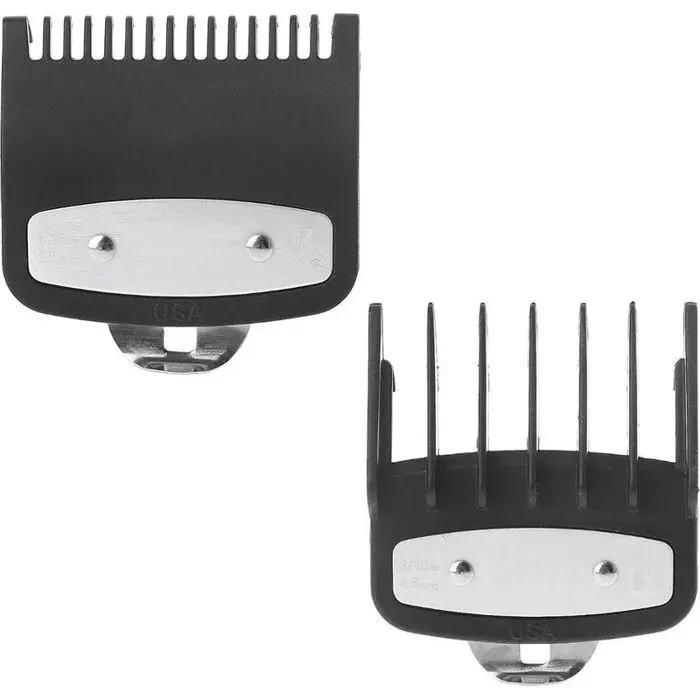 Guides coupe tondeuse cheveux - Compatibilité large Wahl Clip métallique précis - Tonte cheveux et animaux - 1.5mm 4.5mm