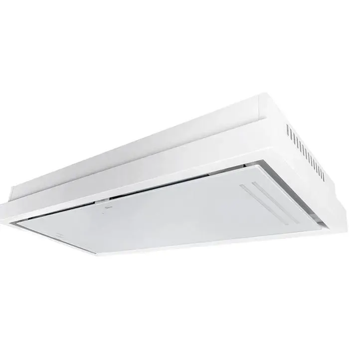 Gurari Hotte encastrable plafond 120 cm GCH 343 120WH Hotte aspirante 1000m³/h •Moteur EBM •Ionisation électrostatique •Recyclage