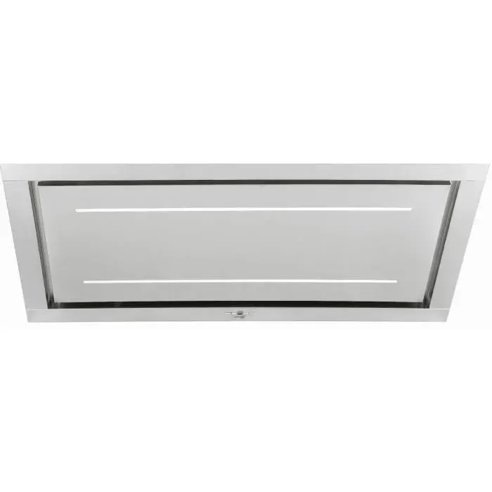 Gurari Hotte encastrable plafond 120 cm inox • Hotte aspirante GCH C 332 120 IS • Moteur EBM 1000 m³/h • Évacuation & recyclage