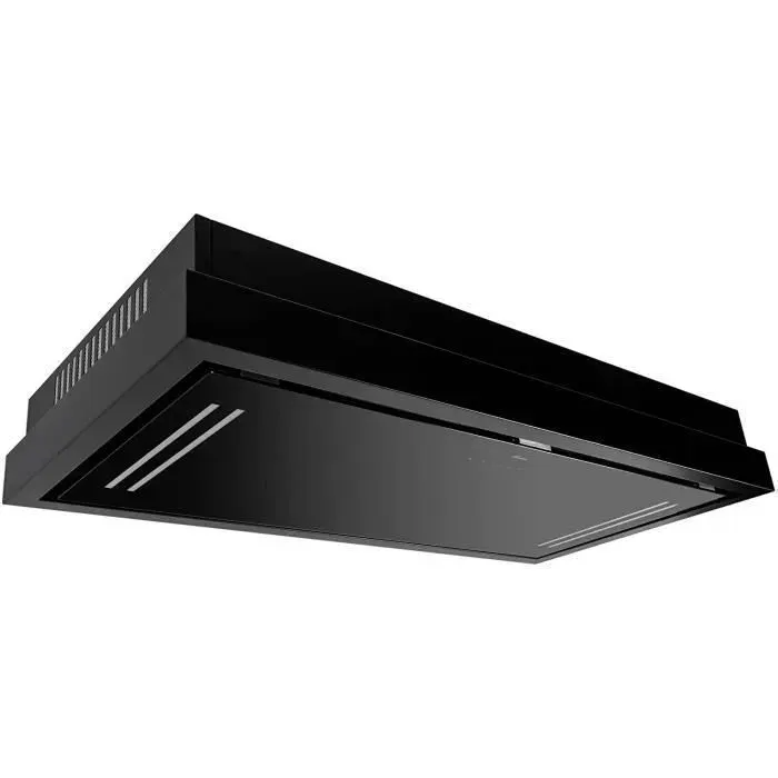 Gurari Hotte encastrable plafond 90 cm GCH 343 90BL Hotte aspirante 1000m³/h •Moteur EBM •Ionisation électrostatique •Recyclage