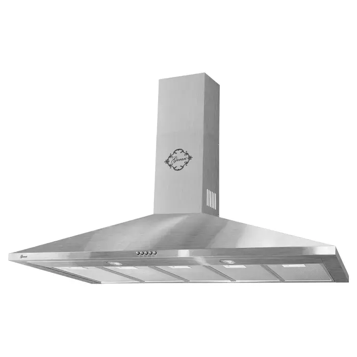 GURARI Hotte murale GCH 147 IS 120 Hotte aspirante 120 cm •Acier inoxydable• 1000m³/h • Hotte de cuisine Evacuation & Recyclage