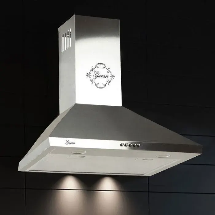 GURARI Hotte murale GCH 147 IS 5 N Hotte aspirante 50 cm • Acier inoxydable • 1000m³/h • Hotte de cuisine Evacuation & Recyclage