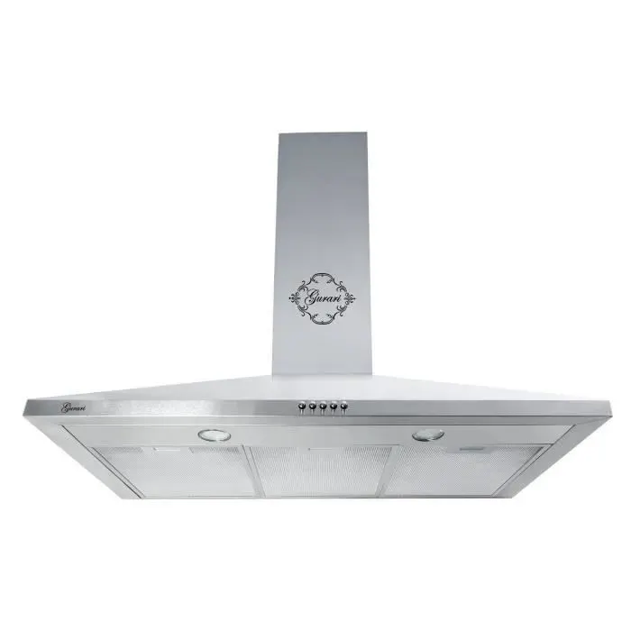 GURARI Hotte murale GCH 147 IS 9 Hotte aspirante 90 cm • Inox • 1000m³/h • Hotte de cuisine • Evacuation & Recyclage