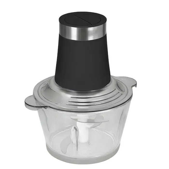 Hachoir - AVIZAR - 300W - 3 L - 2 vitesses - Bol en verre noir