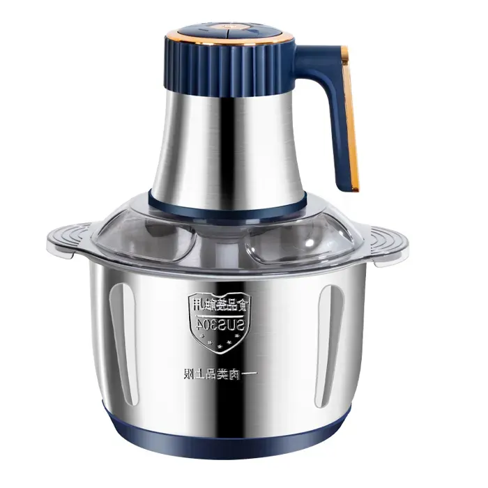 Hachoir électrique 5 L - Broyeur daliments multifonction 500 W + 5 vitesses réglables usage commercial/domestique