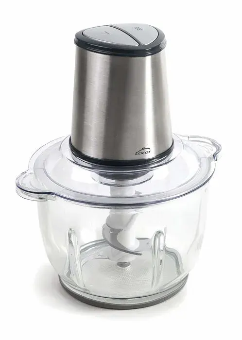 Hachoir électrique - LACOR - 69073 - 2 L - 2 vitesses - Récipient en verre — coloris Gris