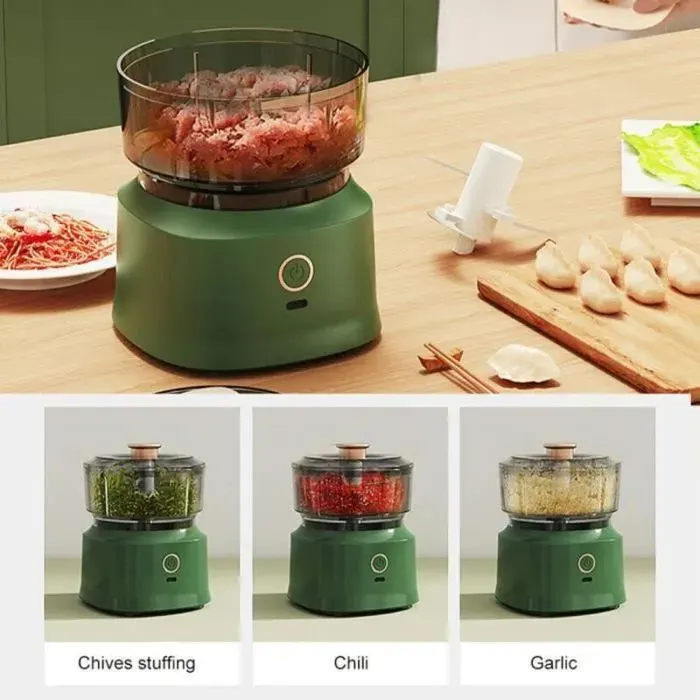 Hachoir electrique-Mini Hachoir Électrique 350ML-VERT