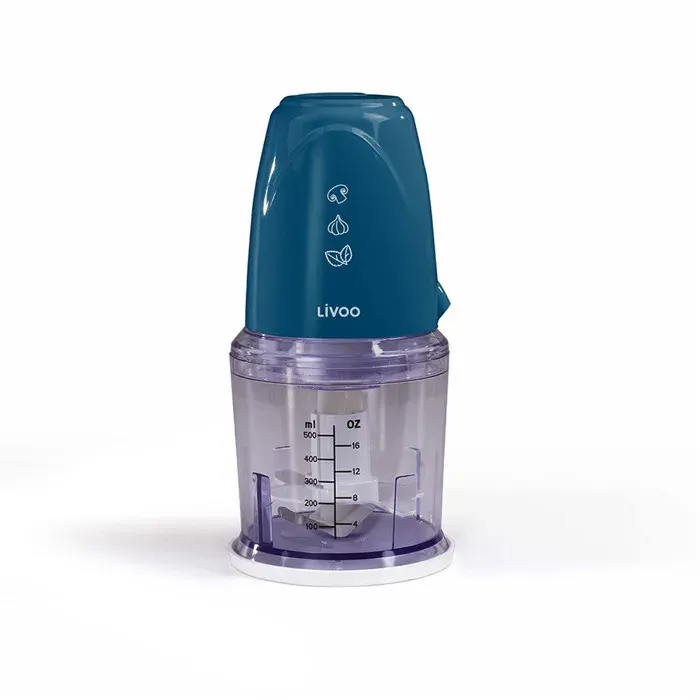 Hachoir électrique multifonction couleur bleu Livoo - Capacité 05L - 2 vitesses DOP207B