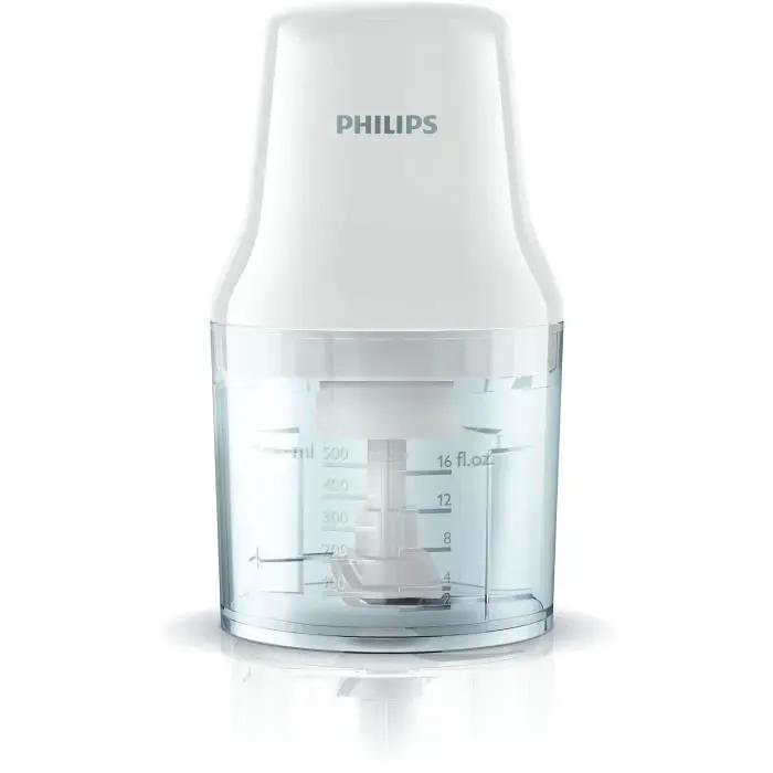 Hachoir éléctrique - PHILIPS - HR1393/00 - 450 W - 07 L - 2 lames - Blanc