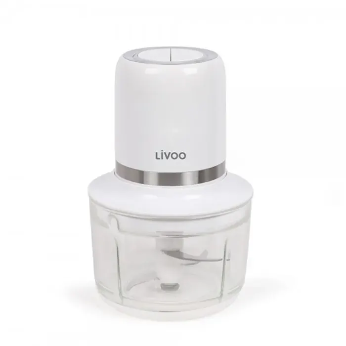 Hachoir électrique sans fil Livoo 200 W 12 L Blanc