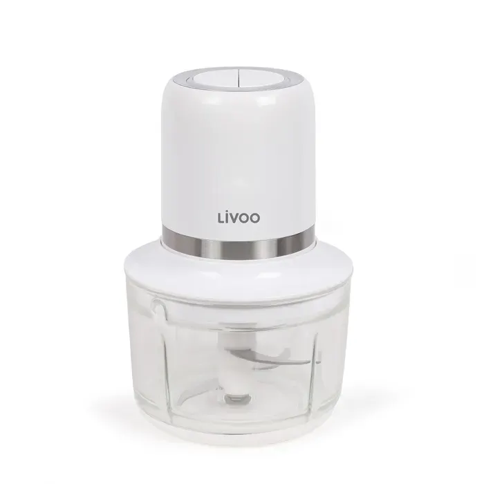 Hachoir électrique sans fil - LIVOO - 200 W - 2 vitesses - 12 L - 4 lames en acier - Blanc