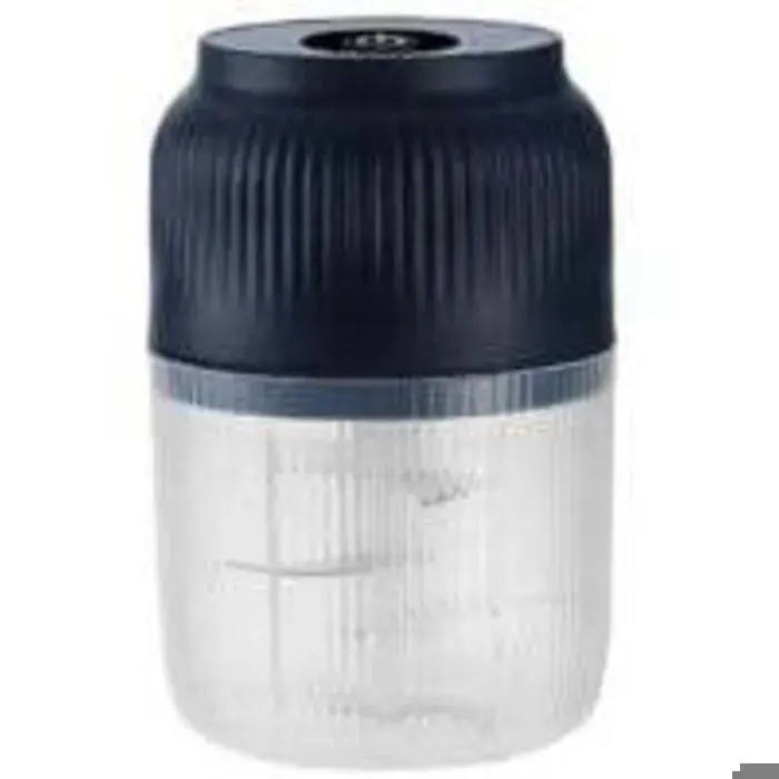 Hachoir électrique sans fil - PZCC - 400 ml - 6 lames - Rechargeable USB - Acier inoxydable - 13x8x13 cm - Bleu - 176 g