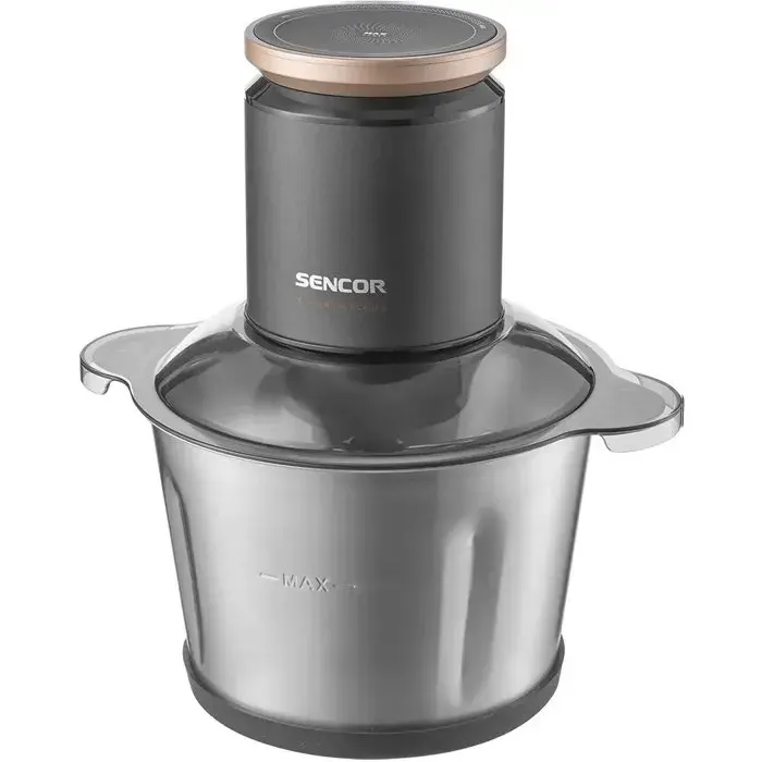 Hachoir électrique Sencor SCB 8000BK - Vitesse continue réglable - 9 lames titane - Bol inox 3 L - 800 W - Noir