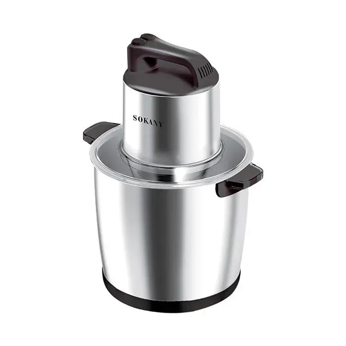 Hachoir Électrique - SOKANY - SK-666666 - 2000W - Bol Inox 10L - Noir/Argent