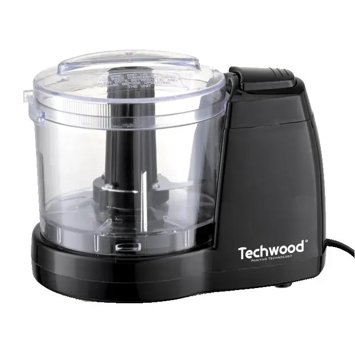 Hachoir électrique Techwood THA-156 - 375 ml 150W - 2 vitesses - Coloris Noir