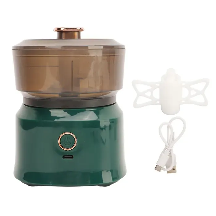 Hachoir - Professionnel - Mini hachoir électrique - Rechargeable par USB - Efficace pour aliments bébé - Vert — coloris Verte