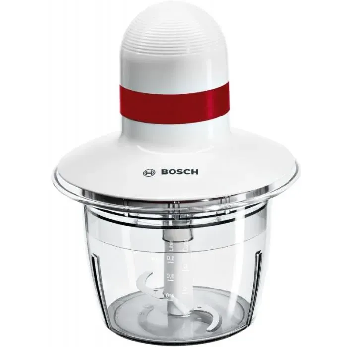 Hachoir universel - Bosch - MMRP1000 - 400 W - 08 l - Plastique blanc/rouge
