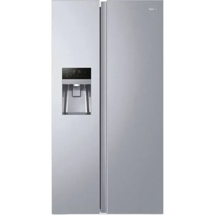 HAIER HSOGPIF9183 - Réfrigérateur américain 515L (337+178L) - Froid ventilé - L90x H1775cm - Silver