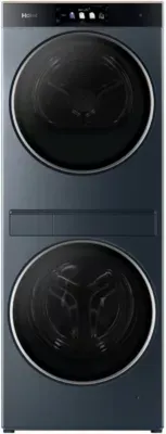 Haier - Lave Linge Séchant Hublot Clc108-Gnu1-S - 10/8 Kg - 1400 Tr/Min - Classe A - Moteur Direct Drive - Connecté - Noir — coloris Noire