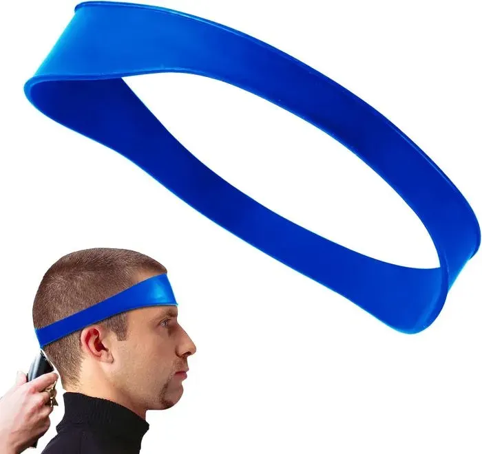 Hair Band de Silicone Incurvée Tondeuse Cheveux Haircut et Rapide Bande de Coupe de Cheveux Modèle de Rasage du Décolleté Bande