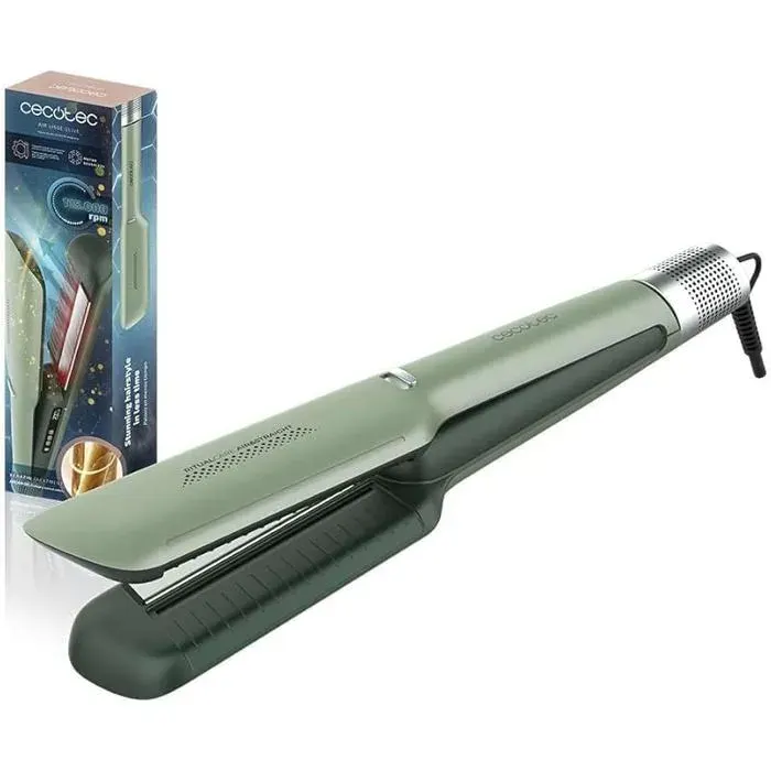 Hair Straightener with Smooth Air Olive 600 W Protects Hair Ion Technology Keratin and Argan Oil BLDC Motor mult FER A FRISER