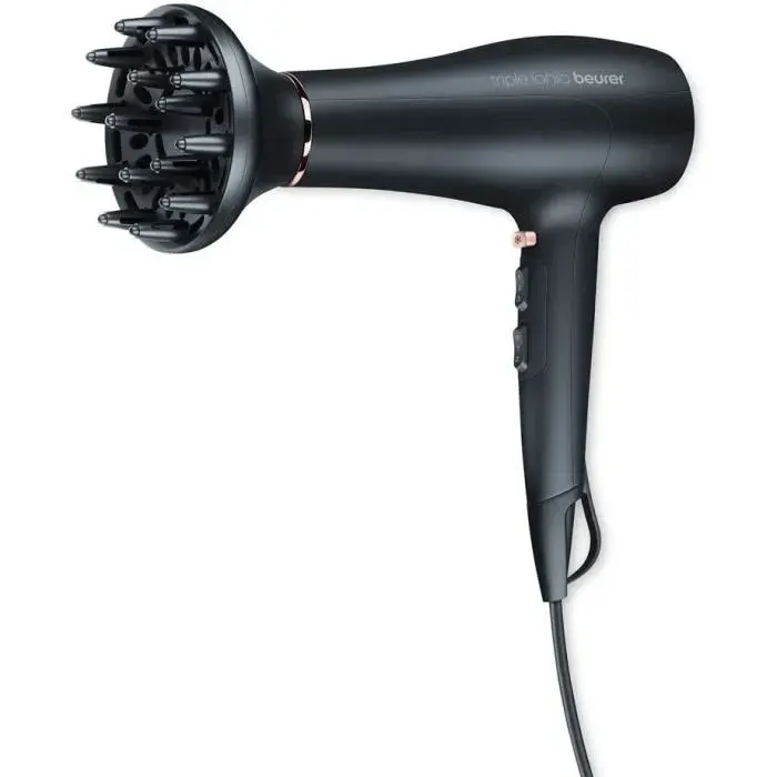 HC 50 STYLE PRO - Sèche-cheveux triple fonction ionique protection des cheveux fonction air froid buse professionnelle