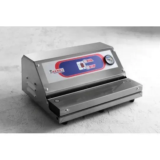 HENDI machine sous vide à aspiration extérieure - barre 340 mm pompe 15 L/min 150 W — coloris Gris
