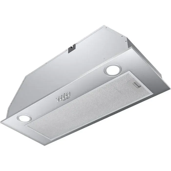 Hermitlux Hotte Aspirante Encastrable 75cm 3 Vitesses Évacuation & Recyclage Débit dAir Puissant 620m³/h 68dB Eclairage à LED