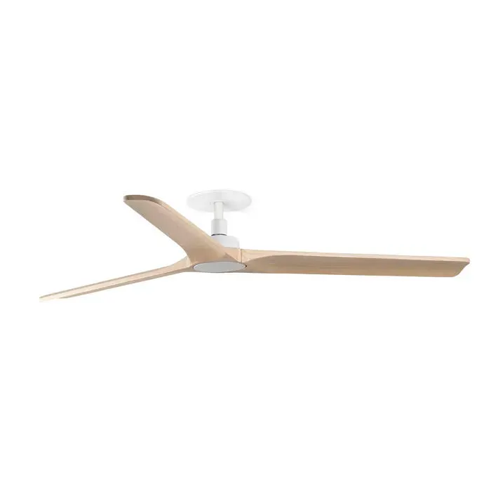 HEYWOOD RECESSED LED L Ventilateur blanc/pino