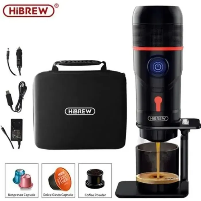 HiBREW – Machine à café Portable pour voiture Machine à café Expresso en poudre H4 dc 12v nespresso Dolce Pod.bazarland30