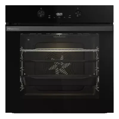 Hisense - Four Encastrable Bi64223epbg - Pyrolyse - Chaleur Pulsée - Rails Télescopiques - Mode Pizza 300°C - Air Fry
