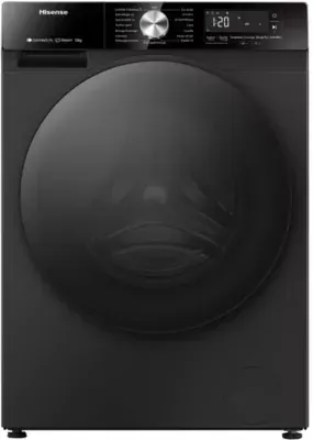 Hisense - Lave Linge Hublot Wf3s1243bb2 - 12 Kg - 1400 Tr/Min - Classe A - Moteur Induction - Connecté Wifi - Noir