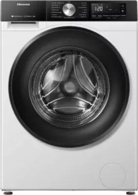 Hisense - Lave Linge Hublot Wf3s8043bw3 - 8 Kg - 1400 Tr/Min - Classe A - Moteur Induction - Connecté